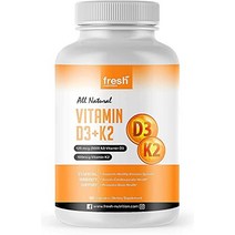 비건 비타민 d3(5000iu125mcg) + 최적의 흡수를 위한 비타민 k2(mk-7로 100mcg)(90캡슐 각 5000iu - 3개월 공급) - 식물성 비타민 d3 k2