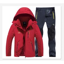 TRVLWEGO 남성 봄 자켓 낚시 하이킹 바지 세트 캠핑 등산 가을 야외 여행 빠른 건조 정장 트레킹 코트