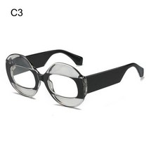 스포츠선글라스 고글선글라스 여성용 그라디언트 렌즈 선글라스 타원, C3