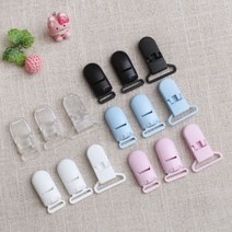 짱패브릭 (10개)플라스틱멜빵집게 클립-3size, 25mm블랙, 10개