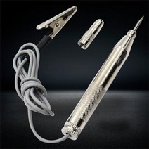 자동차 전기 테스트 펜 배터리 테스터 2 가지 색상 6V/12V/24V 회로 릴레이 도구 액세서리 판매 1 개, 01 SILVER