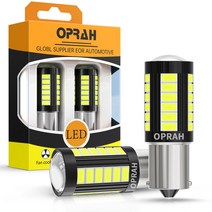 Oprah2x 12V 24V Canbus 1156 BAU15S BA15S P21W BAY15D 1157 LED 33pcs 5630 SMD 7440 W21W T20 자동 트럭 후방, 1156 BA15S P21W+12V80V+Amber