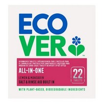 에코버 식기세척기 세제, 22개입, 올인원 식기세척기 세제