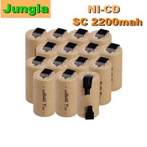 전동 공구 100 새로운 충전식 배터리 SC 12V 2200mAh 니켈 카드뮴 전동 공구 Akkumulator 315eEA9e7, 02 2PCS SC 1.2V