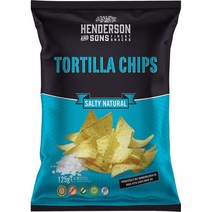 독일 헨더슨 앤 선즈 Henderson & Sons 솔티 내추럴 토르티야 칩스 옥수수스낵 콘스낵 125g, 10팩