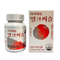 밀크씨슬 아이채움 지방간영양제 간에좋은영양제 실리마린 간영양제, 30정