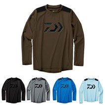(다이와) DE-60009 (UV 차단 긴 소매 러쉬 가드) (형제낚시), 쿨 그레이 L(297707)