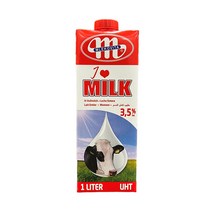 믈레코비타 수입 멸균우유 1000ml 1L x 6팩 12팩, 믈레코비타 멸균우유 1000ml 12팩