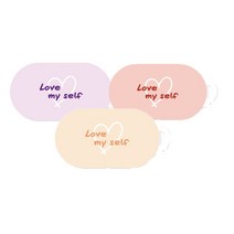 엔에스비비 SH LOVE MY SELF 갤럭시 버즈 버즈플러스 호환 케이스 카라비너 키링 증정, 핑크, 갤럭시버즈/버즈플러스
