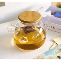 안소희 소희티포트 아기보리차주전자 저그 직화 내열유리 티포트, 1000ml
