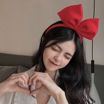 파티아일랜드 리본머리띠 2P, 레드, 3개