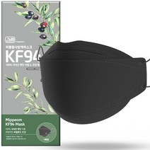 미쁨케이마스크 미쁨황사방역마스크 KF94 대형 블랙, 25매, 40박스