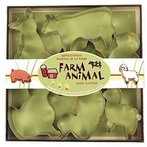 Fox Run Farm Animal Cookie cutters 1 x 3.5 x 3.5 inches Metallic