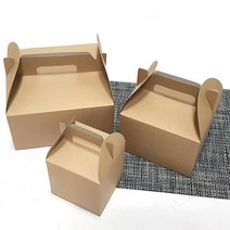 정사각 네이비 선물상자 ( 1호 2호 3호 ) 쿠키 마카롱 케이크 포장상자 답례품, 정사각 크라프트 (3호)