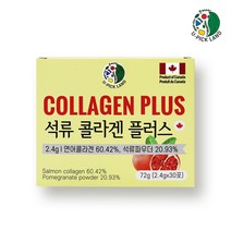 석류 콜라겐 연어콜라겐 엘라스틴 히알루론산 엘라그산 폴리페놀 500 Da 캐나다, 2박스, 2.4g X 30포