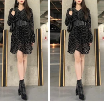 주리의옷방 연예인스타일 델루나 레오파드 원피스