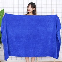 빠른 건조 홈 호텔 대형 마사지 비치 목욕 가운 부드러운 미용실 스팀 침대 시트 성인용 목욕 타월 바스타올, 90x190cm, 파란