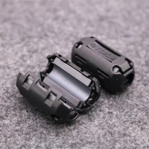 노이즈필터 마그네틱 스냅 온 emc 라인 페라이트 코어 rf 필터 5mm 11mm 10 개 RFI EMI 소음 억제 케이블, 01 Black_04 11mm diameter