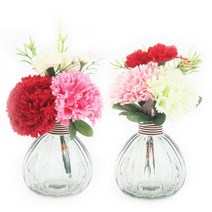 [아도라하우스] 레이나퍼퓸 카네이션 호박 플라워디퓨저 150ml, 핑크화이트:라벤다