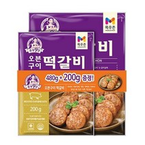 목우촌 오븐구이 떡갈비 480g+200g 추가 증정, 680g, 2세트, 680g, 2세트