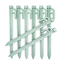 텐트팩 고정 펙 kyowa-001 알루미늄 주조 페그 알페그 일본산 25cm(9.8인치) 8개 세트 일본 직배송