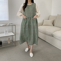 수키 [수키] 체크 린넨 원피스 1097771