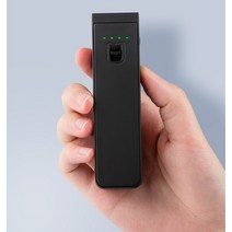 캠핑용 인산철 파워 뱅크 대용량 배터리 dji osmo pocket 2 휴대용 충전기 모바일 전원 은행 확장 충전 핸들 for pocket 2 액세서리, 검은 색