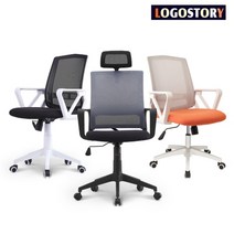 (LOGOSTORY 메쉬 컴퓨터의자 (05. AIR-MA300 화이트쉘 블랙 컴퓨터의자/블랙/메쉬/화이트쉘