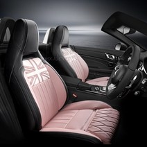 자동차방석 미니 쿠퍼 F 시리즈 카시트 커버 쿠션 5 석 사계절 시트 지지대 F60 F56 F55 F54 F57, 18.Pink B - for F56