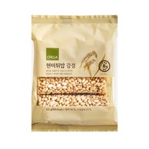 ORGA 간식 현미튀밥 강정 (105g) 탕비실 회사 어린이 성인 캠핑 차박 홈파티 영화 선물, 2개