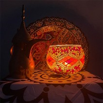 스테인드글라스 스탠드 미니 터키 협탁 조명 중동 인테리어 식탁 거실 베란다 다양한 조명 등, C_C-03