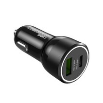 카멜레온360 차량용 초고속 충전기 듀얼 시거잭 51W 퀄컴3.0 PD PPS, 1개