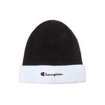 [US] 챔피온 정품 스크립트 로고 Cuff 비니 (BLACK) CKHE2F401BK