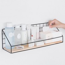 PM6 빈티지 벽선반 무타공 철제선반 2개