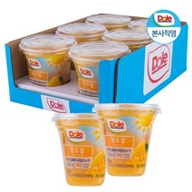 Dole 후룻컵 망고 198g x 6개입 컵과일 디저트, 후룻컵 망고 1박스