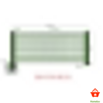 울타리펜스 휀스 야외 디자인 메쉬 대문, 1*2.5m 공정 파우더 하드 플라스틱