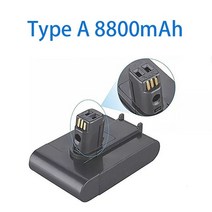 다이슨 호환 배터리 다이슨 DC35 DC45 용 22.2V 8800mAh 타입 A/B 리튬 이온 진공 배터리 DC31 동물, 03 WHITE