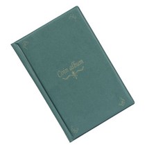 달러북 화폐 수집 스크랩북 지폐 옛날 케이스 보관 포켓 동전 앨범 책 돈 디스플레이 배지 함 가 블랙, 녹색