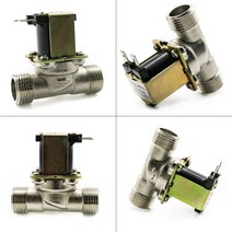 고효율펌프 G1/2 quot황동 전기 솔레노이드 밸브 N/C 12v 24v 220v G3/4quot 태양열 온수기 용 물 공기 흡입구 흐름 스위치, [02] 3/4