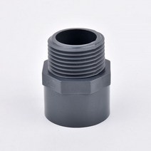 PVC 부속품 배관 자재 플라스틱 수도관 퀵 커넥터 엘보우 90 2pcs I.D 20 63mm 1/2 quot 2quot 인치 수나사 스트레이트 정원 관개 수족관 물고기 탱크 물, [06] ID 63mm, [02] Grey
