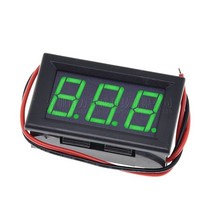 ed 차량용 간판 전광판 디지털 전압계 DC 4.5V 30V 패널 미터 6V 12V Electromobile 오토바이 자동차에 대, 한개옵션1, 03 GREEN