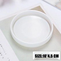 둥근 콘크리트 양초 항아리 실리콘 몰드 DIY 다육이 시멘트 화분 수지 석고 보관 상자 홈 인테리어, 15 O