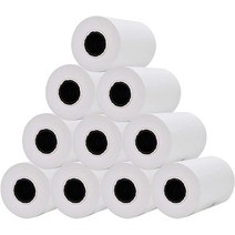Muotich 7.9 x 53.2cm(3 1/8 x 230인치) 감열지 롤 POS 금전 등록기 열 영수증 프린터 용지 5개 팩, 3-1/8 x 230 10 Rolls