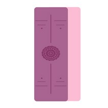박나래요가매트 친환경요가매트 tpe 요가 매트 6mm 초보자용 미끄럼 방지 매트 요가, 더블 컬러-9