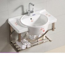 간이세면대 미니세면대 스탠딩세면대 수입세면대 사각세면대 미니계수대 원룸 베란다 세면대, 01 A타입(흰)+하수