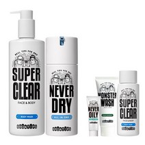 [경기점] 브로앤팁스 네버 드라이 올인원 120ml + 수퍼클리어 바디워시 480ml