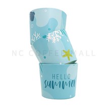 헬로우썸머 블루 에어홀더 92파이 종이컵홀더 1박스 500개입, 500개