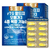 순수식품 rTG 알티지 오메가3 비타민D, 60캡슐, 2개