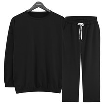 [SET] 남녀공용 매일편한 맨투맨 + 와이드팬츠 트레이닝 세트