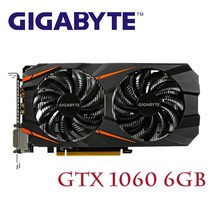 NVIDIA 그래픽카드 gigabyte gtx1060 6gb 비디오 gpu map for nvidia geforce original gtx1060 6gb 192bit hdmi, 없음